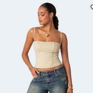 Edikted Juno Corset Beige
